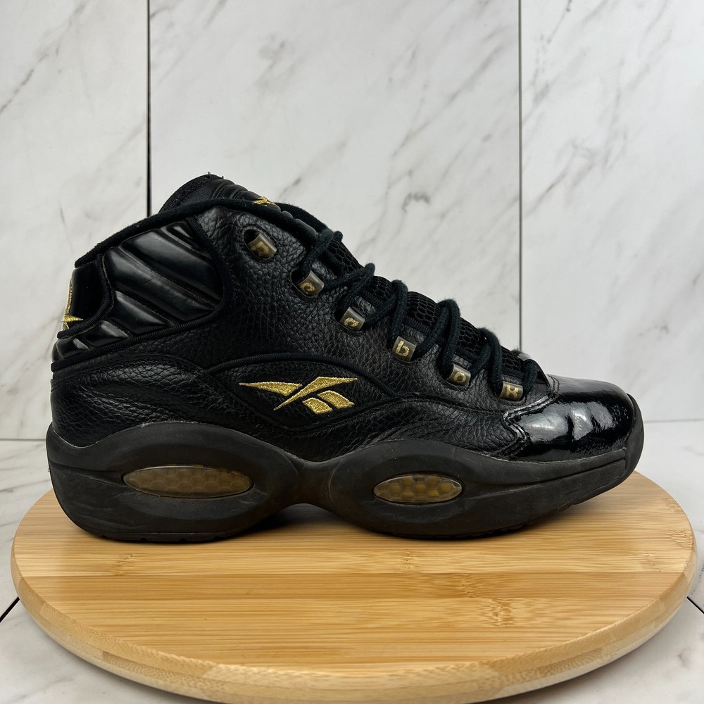 Reebok Question Mid 'New Years Eve' Mens Size 11 Black Basketball Shoes V48294